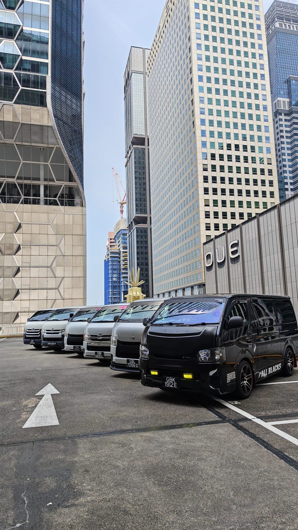 Close-up of a blacked-out Yayo Service TRD-liveried delivery van